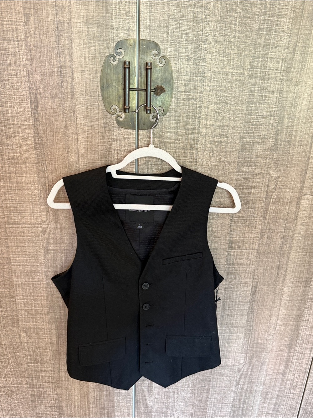 Marc Anthony Black Men's Jacket with Branded Lining